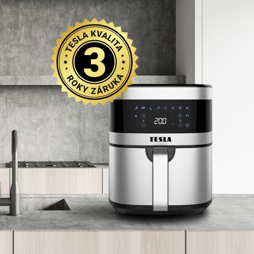Fritéza TESLA AirCook Q60 XL na kuchyňské lince s pečetí 3 roky záruka