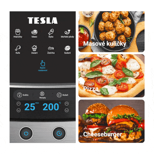 Aplikace, díky které lze ovládat TESLA AirCook & Grill QG800 WiFi přes telefon